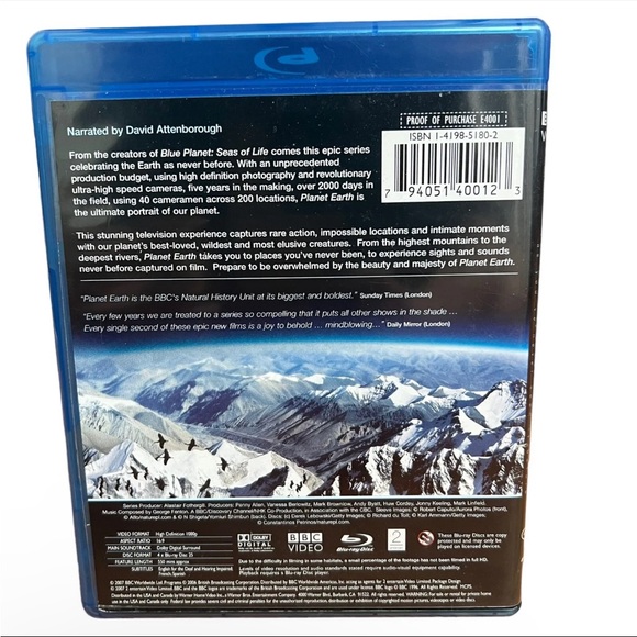 Planet Earth - The Complete Collection (Blu-ray Disc, 2007, 4-Disc Set) - Picture 2 of 4